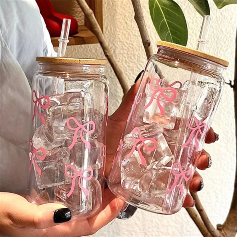 Training Cup Straw - 1 шт. Милая стеклянная кружка с