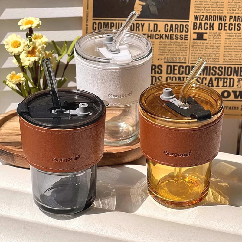 Training Cup Straw - Стеклянные чашки-проситечки, многоразовые водонепроницаемые чашки для