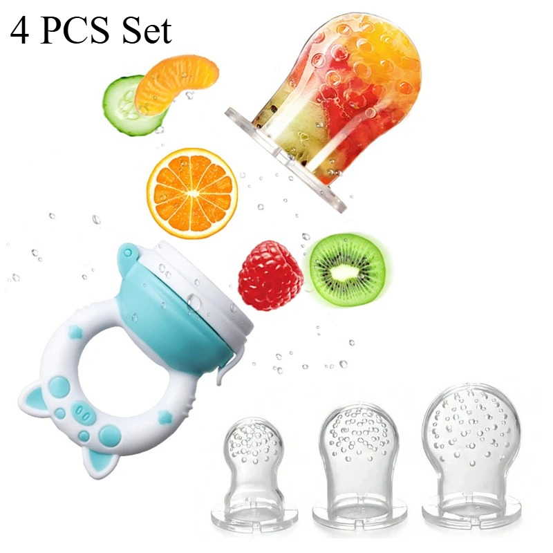 Baby Food Ingredients - Набор из 4 силиконовых прорезывателей-сосок для