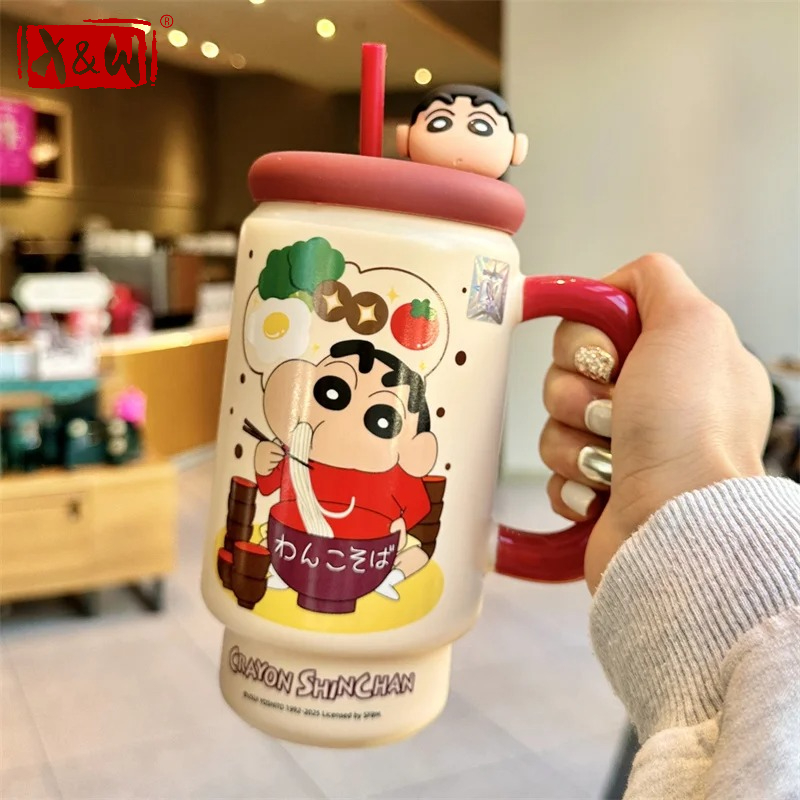 Training Cup Straw - Керамическая кружка X&W Crayon Shin-Chan, 600