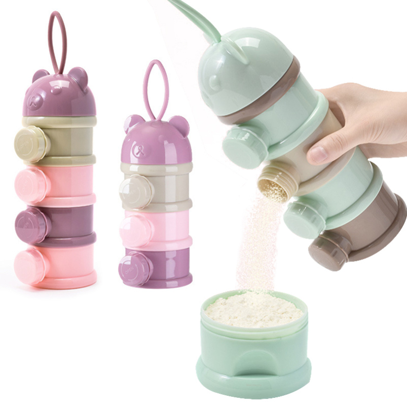 Baby Food Zone - Три/четырехъярусный портативный контейнер для еды, порошок,